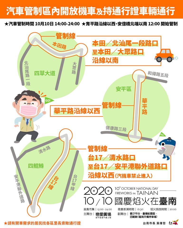 【國慶煙火2020】雙十節就到台南漁光島看煙火：交管、接駁、景點攻略！ - Travel x Freedom 旅誌字遊 threeonelee.com