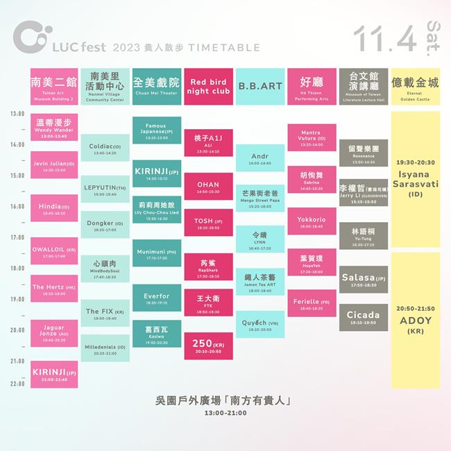 貴人散步音樂節,貴人散步音樂節 介紹,貴人散步音樂節 地點,lucfest 貴人散步音樂節,貴人散步音樂節,貴人散步節目表,貴人散步地點,貴人散步主辦,貴人散步票價,音樂節,台灣三大音樂祭,音樂節2023,台南音樂節,台灣音樂節日期,台灣音樂節,音樂節,音樂節 2023,音樂節 台灣,音樂節日期,音樂節介紹