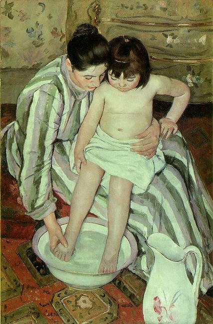 Mary Cassatt, Public domain,印象派150週年光影藝術展,印象派150週年光影藝術展時間,印象派150週年光影藝術展門票,印象派150週年光影藝術展心得,印象派150週年光影藝術展評價,高雄展覽,高雄展覽活動,印象派,印象派名畫,印象派特色,印象派的藝術品,印象派光影藝術展,印象派風格