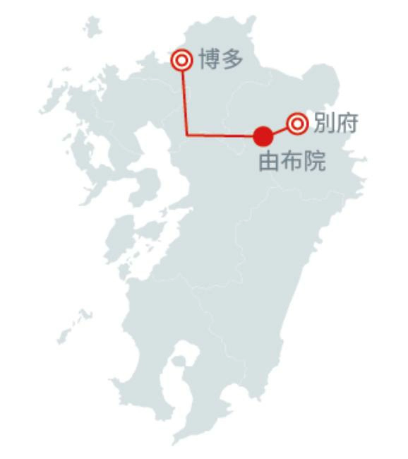 由布院之森列車座位平面示意圖