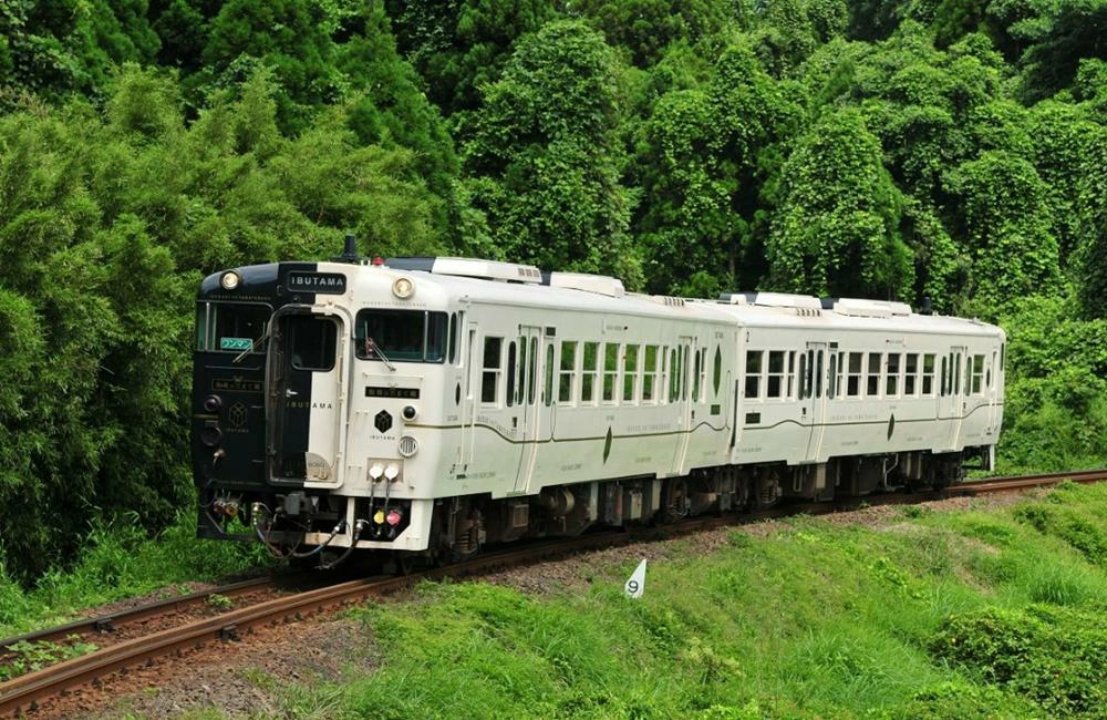 乘客在指宿之玉手箱車廂內拍照
