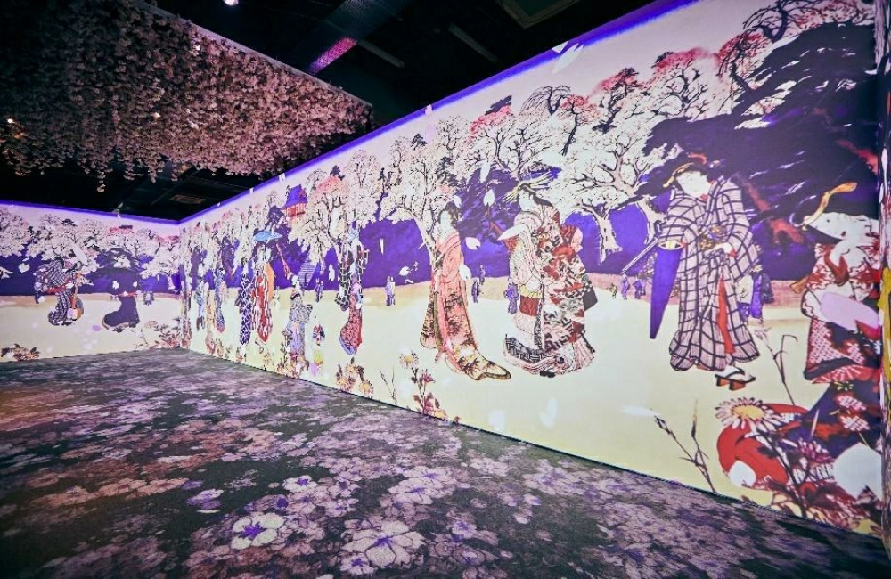 會動的浮世繪展花卉美人區
