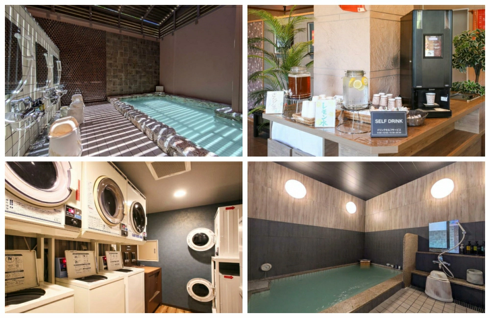 石垣島飯店推薦｜Route Inn Grantia Ishigaki 早餐與大型浴池設施空間