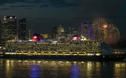 迪士尼探險號 Disney Adventure 郵輪外觀，新加坡出發的迪士尼郵輪航程