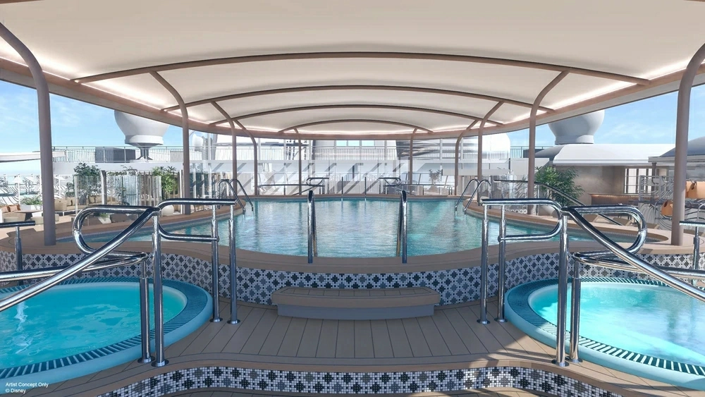 2026迪士尼探險號完整攻略|航線、價格、房型、必玩設施一次看 - Travel x Freedom 旅誌字遊 threeonelee.com 迪士尼探險號禮賓服務中的水療中心空間